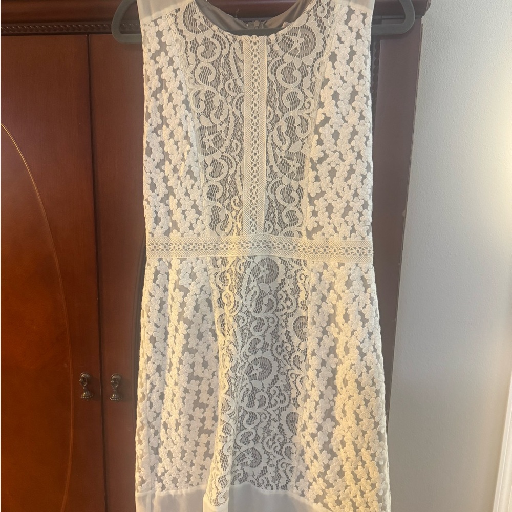Elegant cream Lace Dress